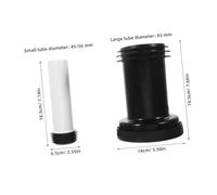 SEWACC Tuyau de Raccordement Toilette Mural Allongé PVC Robuste Extension Droite pour Évacuation Compatible Wc Suspendu Installation Facile