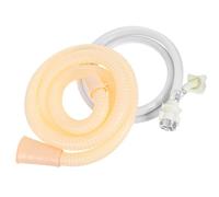 SEWACC Tuyaux D'arrivée D'eau Pvc pour Machine à Laver 2 M Connecteurs Rapides Blanc 1 Set