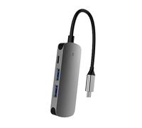 SEWACC Type C Quatre Un Docking Station Hub Adaptateur pour Ordinateur Support USB Charge Rapide Compatible avec Macbook et Appareils