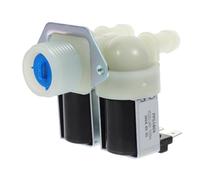 SEWACC Valve Entrée Eau pour Machine à Laver Tambour Électrovanne Double Tête Nylon Durable Remplacement pour Lave Linge Automatique