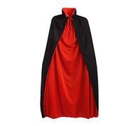 SEWACC Vampire Costume Cloak 1. Collier de Support à Double Couche Adultes Adultes Cosplay Cape Prop Prop Halloween Vampire Cosplay Cloak for Masquerade Halloween Party Supplies (Noir