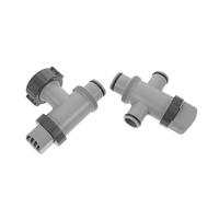 SEWACC Vanne De Piston À Double Fente pour Piscine Hors Sol Vanne De Piston D'Arrêt pour Tuyau De Piscine