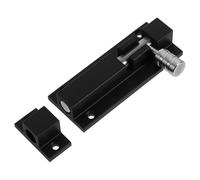SEWACC Verrou à Pêne Coulissant Aluminium Targette Porte Extérieur Robuste Loquet de Sécurité Polyvalent pour Portes Intérieures et Extérieures Installation Facile Sans Outils