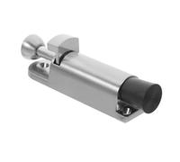 SEWACC Verrou à Ressort de Zinc pour Porte Butée de Porte Robuste Serrure de à Double Battant Modèle à Pied Installation Au Sol Sécurité et Durable