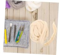 SEWACC Wool Felting Material Soft Roving for Needle Felting DIY Crafts Easy to Shape and Multipurpose for Beginners and Professionals
