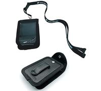 SEWAS Diabetic Care Sac bandoulière avec clip ceinture et fenêtre de visualisation avec cordon tour de cou Compatible avec le récepteur tactile DEXCOM G6, Noir