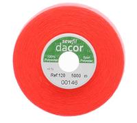 Sewfil dacor 120 - Fil à coudre polyester 5000 mètres 0146 - Orange fluo