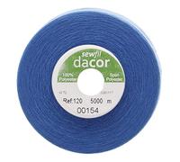 Sewfil dacor 120 - Fil à coudre polyester 5000 mètres 0154 - Bleu saphir