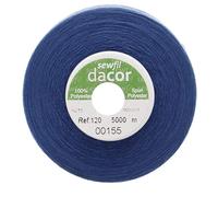 Sewfil dacor 120 - Fil à coudre polyester 5000 mètres 0155 - Indigo