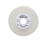 Sewfil dacor 120 - Fil à coudre polyester 5000 mètres 0638 - Blanc d'hiver