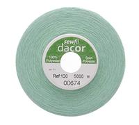 Sewfil dacor 120 - Fil à coudre polyester 5000 mètres 0674 - Vert menthe
