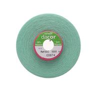 Sewfil Dacor 50/2 Ne - Cône de fil à coudre en polyester de 5000 mètres 0674 - Vert menthe