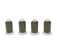 SEWFIL Home Polidacor 120 Lot de 4 cônes de fil à coudre en polyester - Lot de 4 bobines de 1 000 m (0345 - kaki)