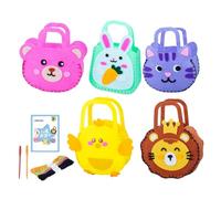 Sewing Bag Kit - Educational DIY Crafting Set, Fun Sewing Handbag Set for Beginners Girls Craft Lovers DIY Enthusiasts, Birthday Classroom Activity Homeschooling School Project, Craft Kit, Colorful