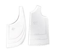 Sewing Cutout Templates Clothes - Fabric Pattern Guide Set, Reusable Vest Shape Layout Tool, Cutting Stencil System, Accurate Garment Crafting, Doll Outfit Kids Clothing Sewing Project Supply Set