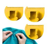 Sewing Gauge - 2mm 3mm 4mm Edge Lock Tool | Multifunctional Overlock Ruler | Hand Sewing Aid, Straight Curved Seam Template, Fabric Craft Accessory, 3d Printed