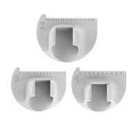 Sewing Gauge Ruler - Edge Lock Tool for Quilting Fabrics | Alloy Material with Thumb Guide, 2/3/4mm Knitting Needle, Finger Measuring Device, Machine Accessory for Tailor Craft Cuffs