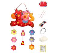 Sewing Kit Adults, Educational Horse Crafts, Home Sewing Set with Learning Tools, Craft Activity Kit with Horse Theme, Hobby Accessory, for Children Boy Daily Entertainment Birthday New Year Holiday