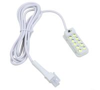 Sewing Lamp 0.3W 5V ABS Plastic pour White Light Sewing Lamp | 10 LEDs, magnetic base, reduces eye fatigue, fits industrial , pour white light output