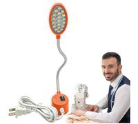 Sewing LED Machine Light,Adjustable brightness 21 LEDs Flexible arm 360°,47 in Of Cable,Portable Quilting Light,Magnetic Attachment,for Sewing Machines Notions,Hands-Free Beginner Sewing Kit (Orange)