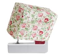 Sewing Machine Case 40 x 45 cm | Protection contre la poussière | Avec poignée et poche Vintage Floral Motif Sewing Machine Storage | Pour Travel Home Laundry Room Organisation Outside Adult Craft