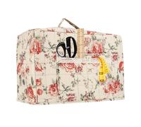 Sewing Machine Case - Polyester, 16,93 x 9,45 x 13,78 po Boho Floral Print Cover Dustproof Protective Tote | Stylish Sewing Machine Carrier, Floral Pattern Cover for Travel, Workshop, Studio, Office