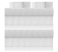 Sewing Machine Needles High Hardness Steel 100Pcs Durable Smooth Sewing Needles for Household Sewing Machines Type 11 12 14 16 18 Optional (12#)