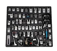 Sewing Machine Presser Feet Set | 62 PCS Stainless Steel Hemmer Feet for Household Multifunctional Sewing Machines | Replacement Parts for Fabric Borders/Blind Stitch/Zipper