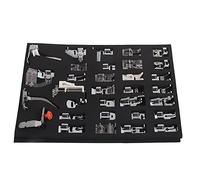 Sewing Machine Presser Foot Set 32 Pieces Snap on Multifunctional Patchwork Accessories for Quilting Dressmaking and Crafting Made of Durable Metal Material