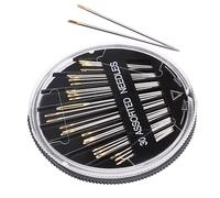 Sewing Needle | 30 Pieces Point Stitching Needles | Stainless-Steel Assorted Sizes Embroidery Mending Craft Sew Case | for mesh, Denim, Silk, Canvas, Cotton, etc.