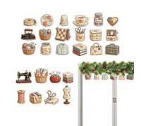 Sewing Ornaments Sapin de Noël Pendentifs Rétro en Acrylique 2D pour | Kit Calendrier de l'Avent 24 Jours pour Couture pour Maison, Porte,