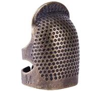 Sewing Thimble Retro Non-Slip Brass Finger Protector Embroidery Needlework Knitting Accessories Tools,Photo Color,M Nice processing