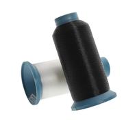 Sewing Thread Kit for Hand Sewing Craft Lovers Machine Sewing Edge Locking 2 Rolls Black Nylon Thread