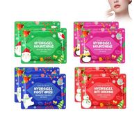 Sewinsling 10 pièces Film à lèvres au goût fruité pour Noël,Masque à Lèvres au Collagène,coussinets hydratants pour les lèvres,enlèvent la peau morte,adapté aux lèvres sèches et gercées lip mask