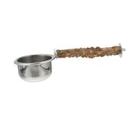 SEWOART 1 Pc Boîte De Nourriture pour Perroquet Cage à Oiseaux Perroquet en Quête De Nourriture Alimentation Perroquet Perchoirs pour Perroquets Patin Anti-dérapant Pôle Perruche en Bois