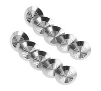 SEWOART 10 Pièces Clous de Guidage en Acier Inoxydable pour Personnes Malvoyantes, Haute Visibilité, Installation Facile, Adaptés aux Trottoirs et Stations de Métro, Couleur Argenté