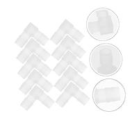 SEWOART 10 Pièces Elbow PP à 90 Degrés Coupleur Accessoires D'aquarium pour Tuyau Réservoir Connecteur Coudé à 90 Degrés Connecteurs De Conduite d'eau Adaptateur De Tubes Blanche Plastique