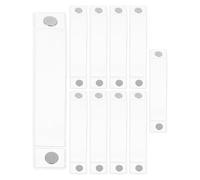 SEWOART 10 Pièces Lot de 10 Poignées Transparentes en Plastique Réutilisable à Fermeture Magnétique pour Badge Porte-Étiquette Ergonomique Adapté pour Environnement Industriel et Usage