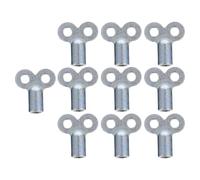 SEWOART 10 pièces Lot de Clés Carrées Alliage de Zinc pour Purgeur de Radiateur Outil Léger et Pratique pour Vidange et Vanne de Chauffage