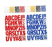 SEWOART 10 Pièces Lot de Patchs Lettres Thermocollants Créatifs Transferts PU Résistants pour Vêtements Sacs Casquettes DIY Décoration Jaune Blanc Bleu Rouge Noir