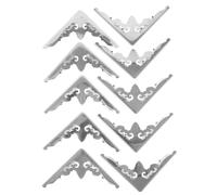 SEWOART 10 pièces Lot de Protège Coins Métal pour Albums et Carnets Protection Angle et Antirouille Style Antique Accessoires pour Protection de Bords