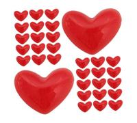SEWOART 100 Pièces Breloques Cœur Résine Pendentifs Amour pour Bijoux DIY Perles Plates pour Bracelets Colliers Boucles Oreilles et Scrapbooking