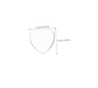 SEWOART 100 Pièces Cabochons Verre Forme de Cœur Transparent pour Bijoux DIY Pendentifs Vides et Faciles à Manipuler pour Colliers Boucles Doreilles Accessoires de Création