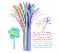 SEWOART 100 pièces Chenille Colorées Macaron Fuzzy Stems Flexibles pour Bricolage Créatif et Loisirs DIY