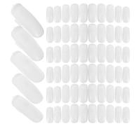 SEWOART 100 Pièces de Conseils pour Ongles en Abs Blanc, Faciles à Utiliser, pour Pratiquer le Nail Art et Présentation, Compatibles Main Mécanique Articulée