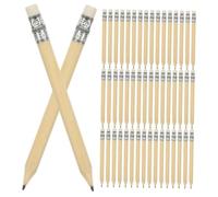 SEWOART 100 pièces Lot de Crayons Cort Bois Naturel avec Gomme Crayons Robustes Multi-usages pour Écriture Dessin et Bureau Pratiques pour Artistes