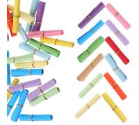 SEWOART 100 pièces Mini Papier Parchemin Coloré avec Anneau Doré pour Écriture Messages de Souhaits Parchemins Miniatures pour Bouteilles à Souhaits et Décorations Romantiques