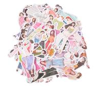 SEWOART 100pièces Autocollants De Personnages De Mode Pour Scrapbooking Et Journaling Stickers De Élégantes Pour Décoration