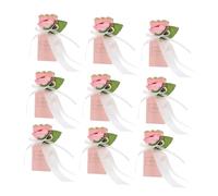 SEWOART 12 Pièces Candy Boxes With Flower Ribbon Predecorated Wedding Favor And Shower Gift Boxes Versatile Treat Packaging For Birthday Anniversary Bridal Party