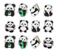 SEWOART 12 pièces Pinces à Sachet Alimentaires Panda Mignon Multifonction Acrylique Clips Étanches pour Organisation Bureau et Fermeture Sacs Snacks